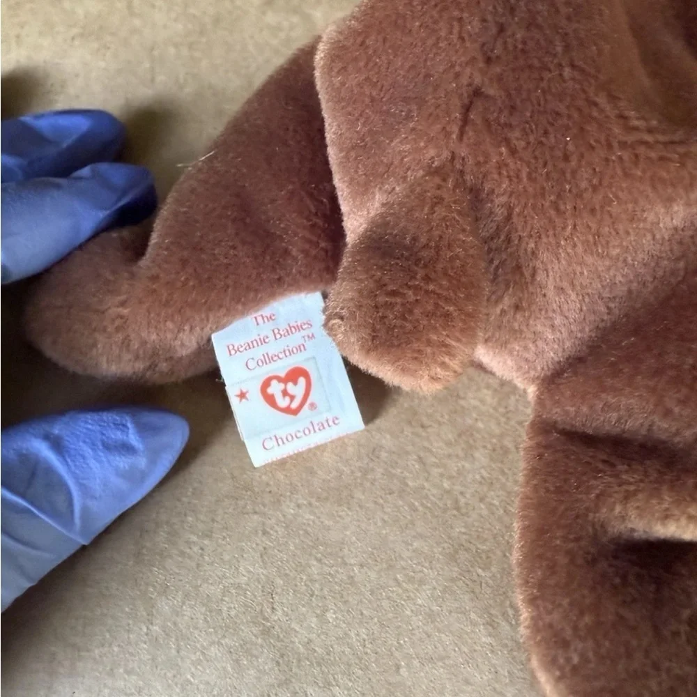 Ty Beanie Baby “Chocolate” Moose Style 4015 – 1993 PVC Pellets